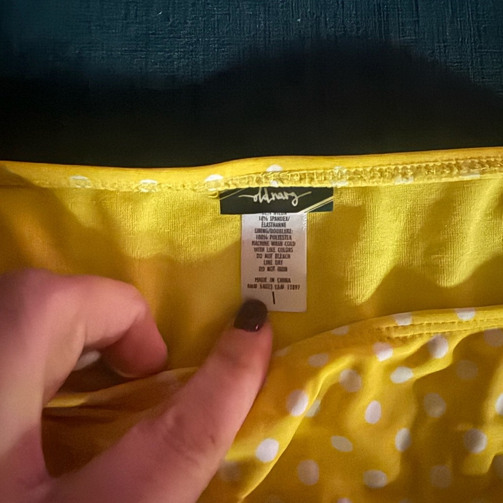 Old Navy Yellow Polka Dot Bikini Bottom - Picture 3 of 4